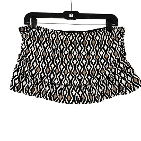 NWT, La Blanca Island Goddess Ruffle Skirted Bottom - Black, Sz 12 - Picture 7 of 14